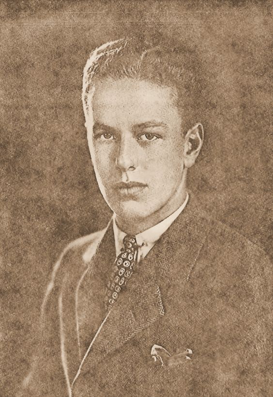 My grandfather as a young man, probably in his Princeton or Cambridge years. Restored from a photocopy Diana made.