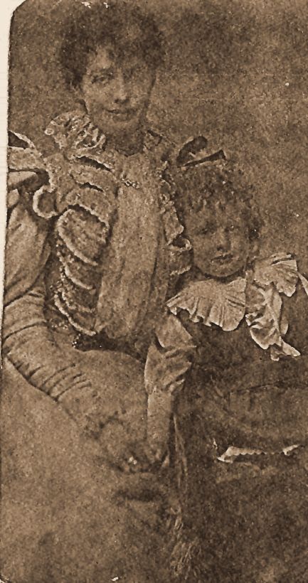 Minnie Eckstein with her youngest son, Ludwig, who was born after his father’s death.