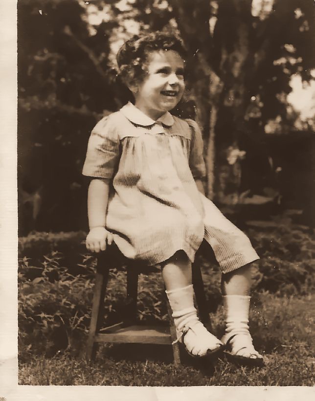 My aunt Sarah as a little girl, photographed at The Study, a portrait studio in Indore.