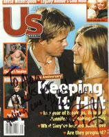 Brad Pitt and Jennifer Aniston signed this Us Weekly cover for me: “To Alan, Thanks for taking care of us, xo Brad and Jen”.