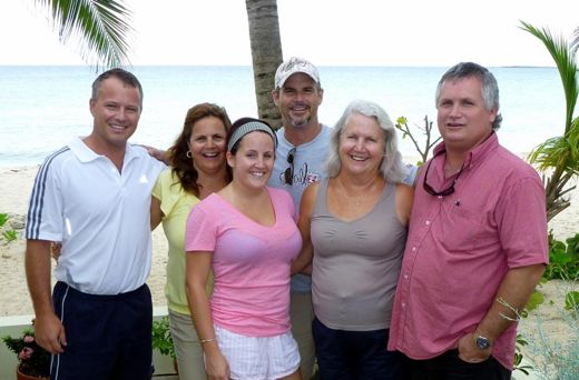 Carolyn with her five children: Michael, Chantal, Juliet, Gregory and Johnny.