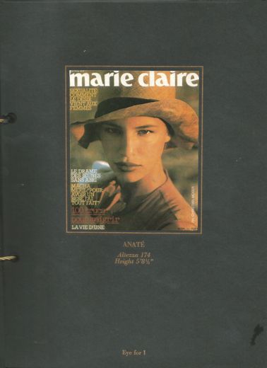 Anaté on the cover of French Marie Claire, photographed by Christian Moser.