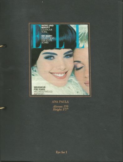 Ana Paula on the cover of German Elle, photographed by André Rau.