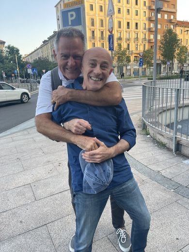 Paolo and me in Milan, May 2024.