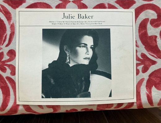Julie Baker’s composite, front.