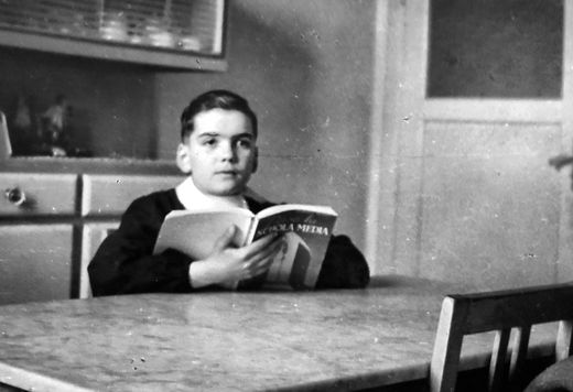 My uncle Mauro in the seminary, before he became Don Mauro. Undated.